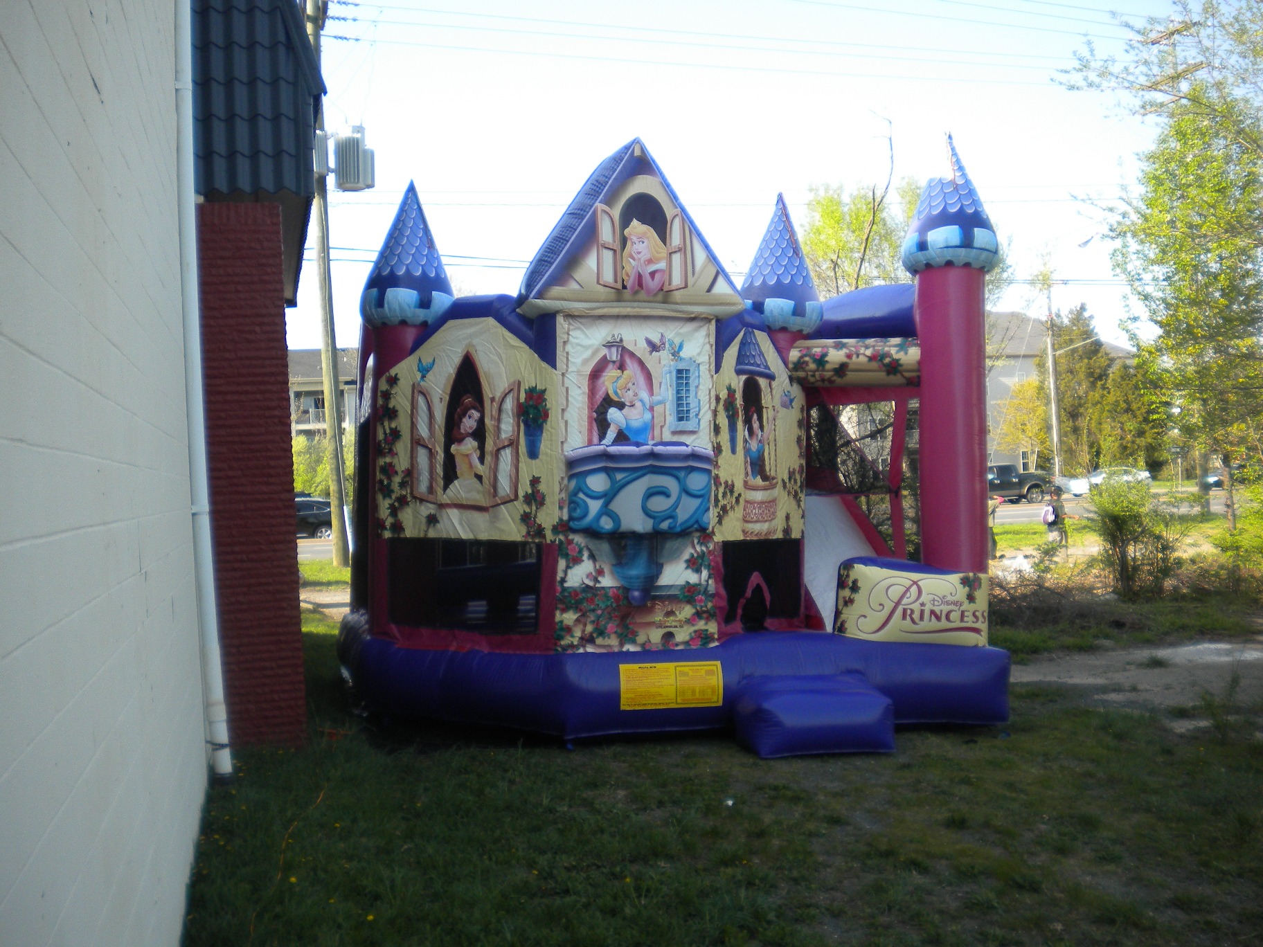 Disney Princess Combo Jumper Moonbouce Bounce House Front Left View