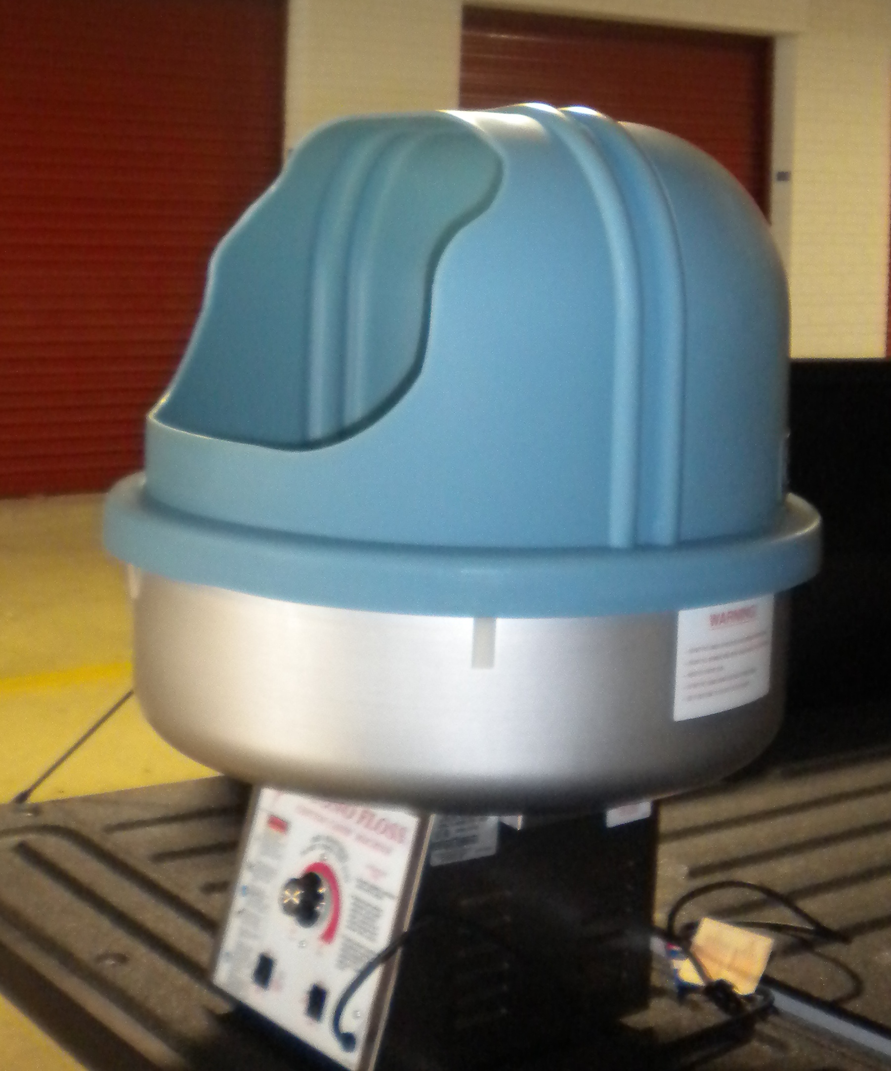 Blue Cotton Candy Machine Right View