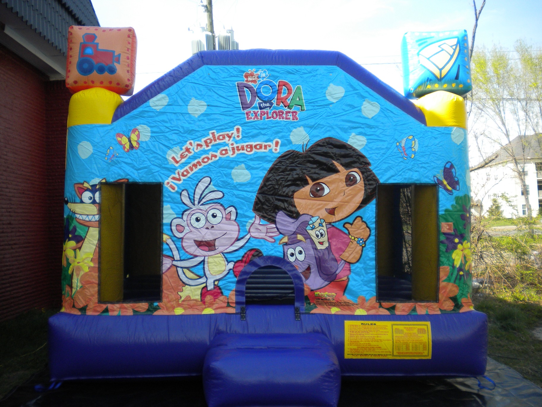 Dora the Explorer Jumper Moonbounce Bounce House Front View