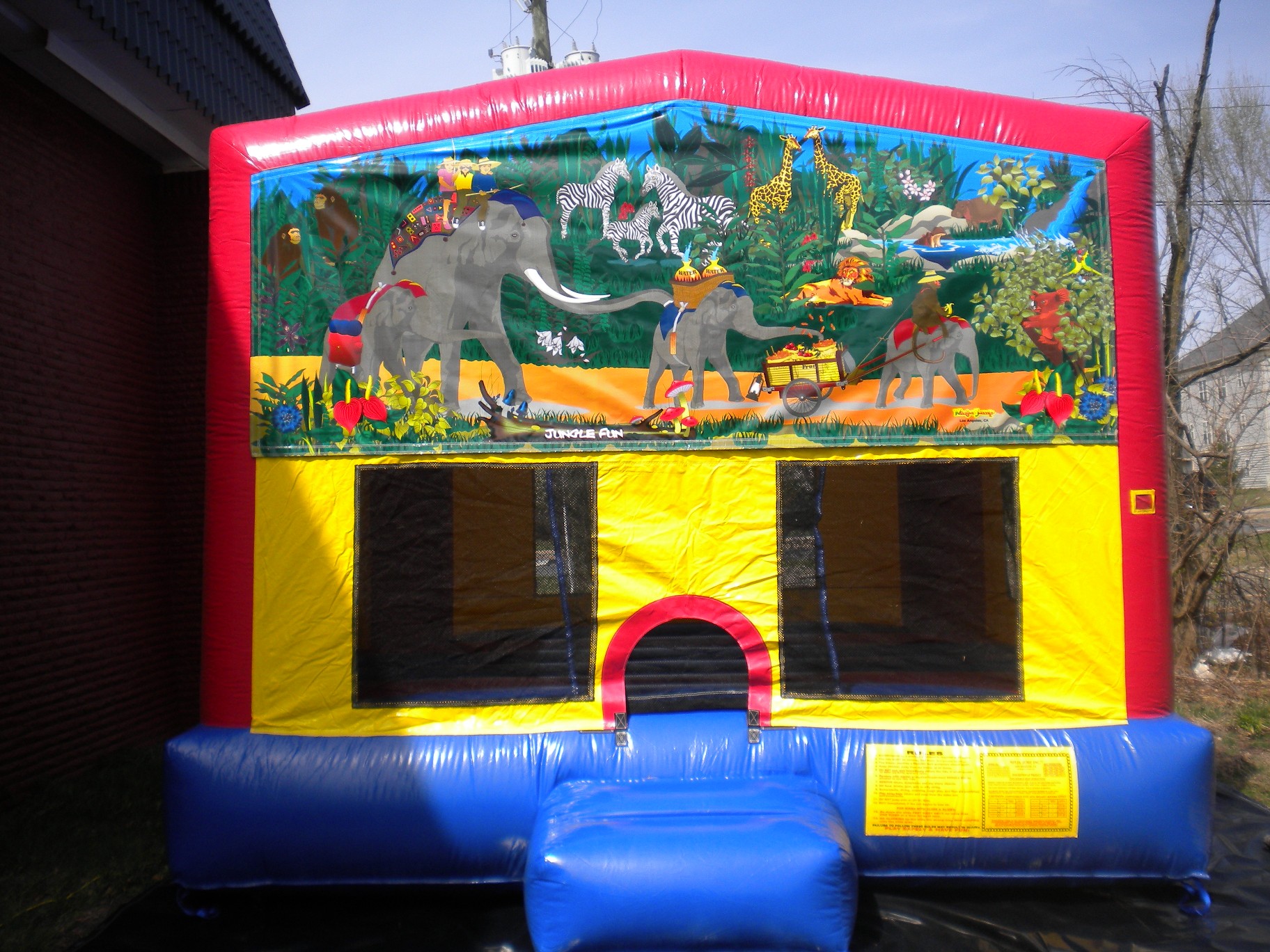 Module House with Jungle Fun Panel Front View