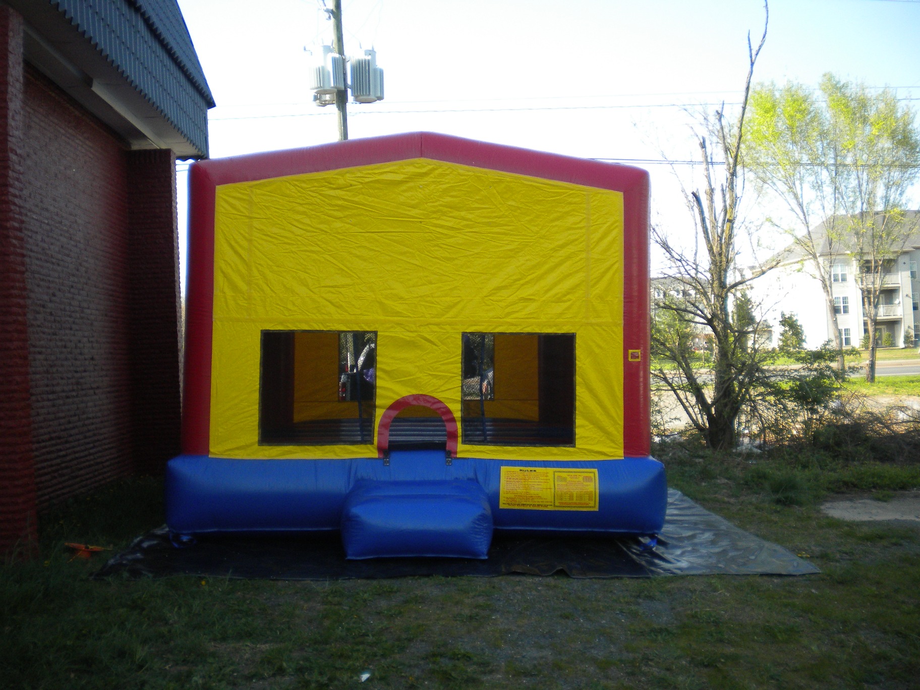 Blank Module House Moonbounce Front View