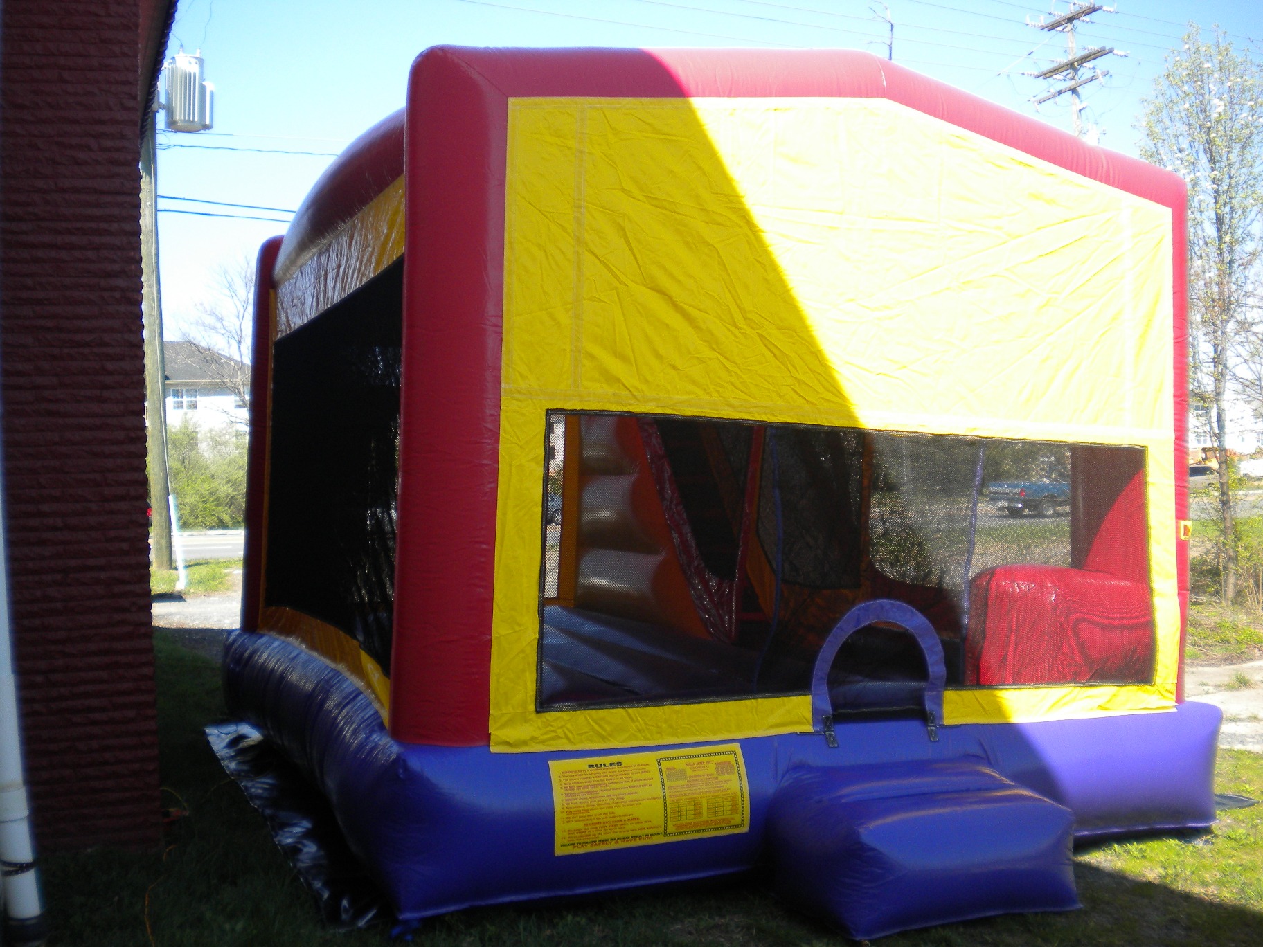  Blank Module Combo Bounse House Front Left View