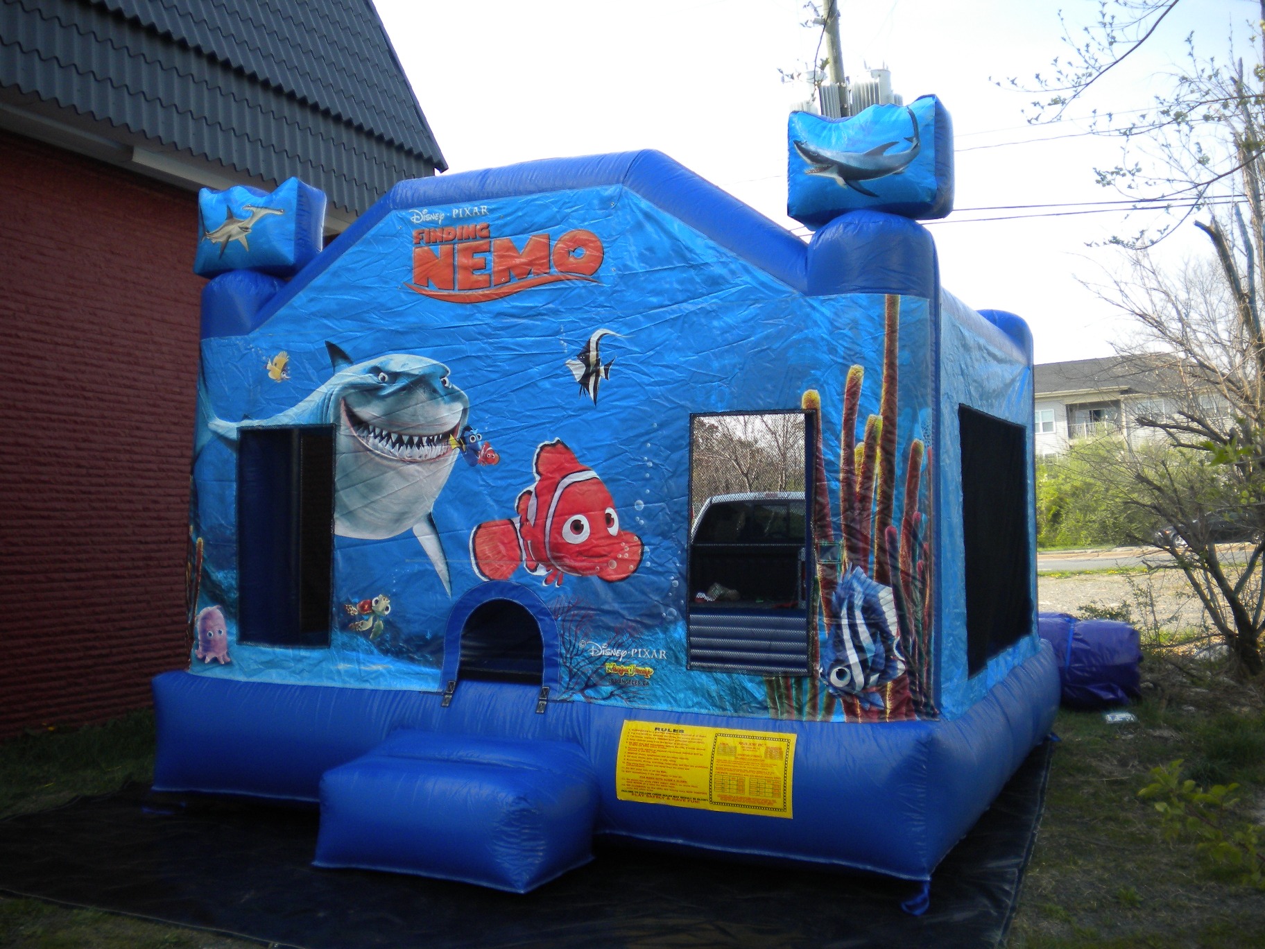 Finding Nemo Jumper Moonbouce Bounce House Front Right View