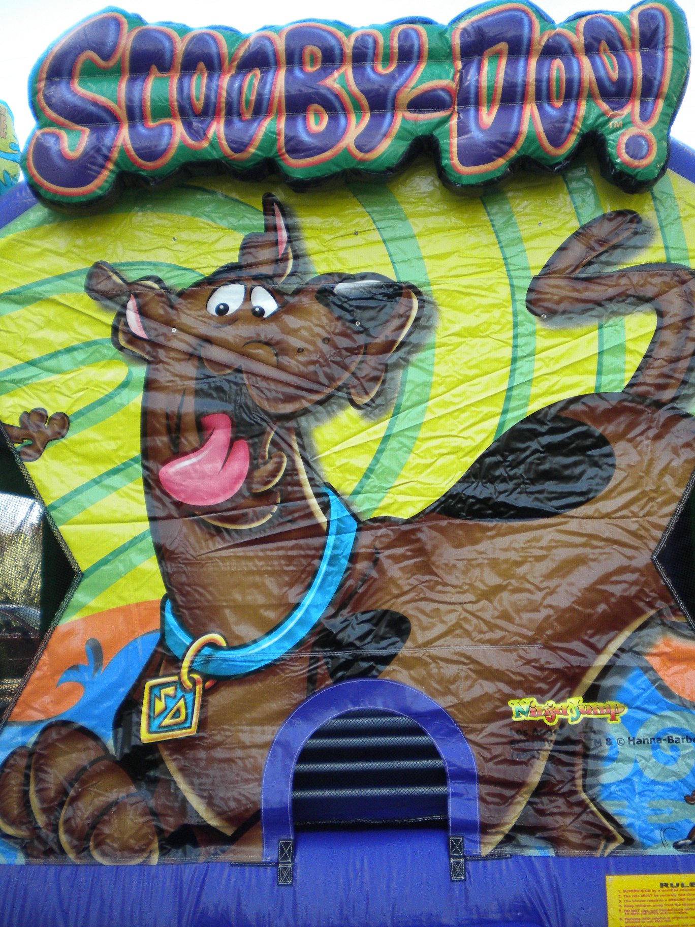 Scooby Doo Jumper Moonbounce Close Up